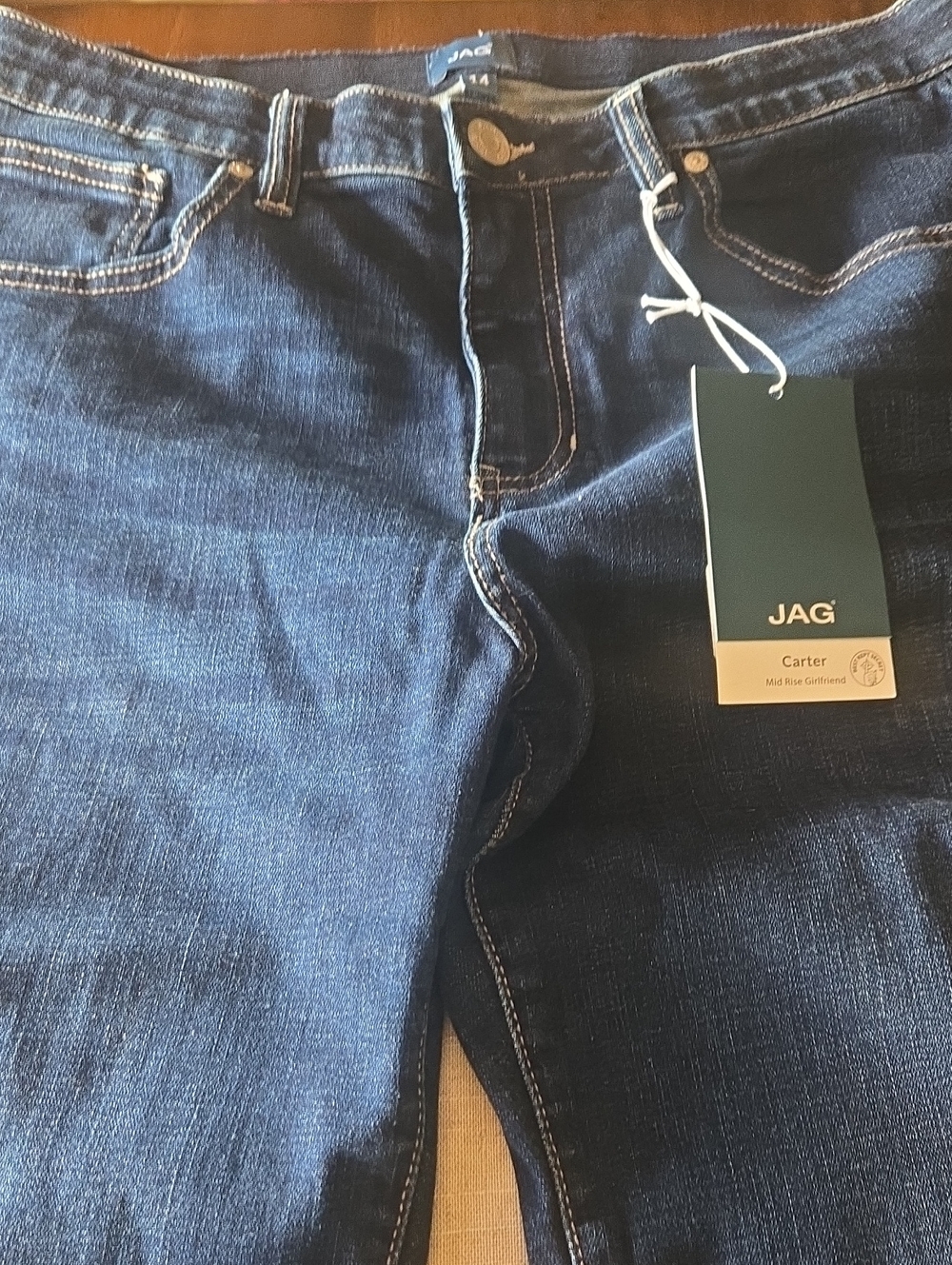 Womens Jag Jeans Dark Blue Denim